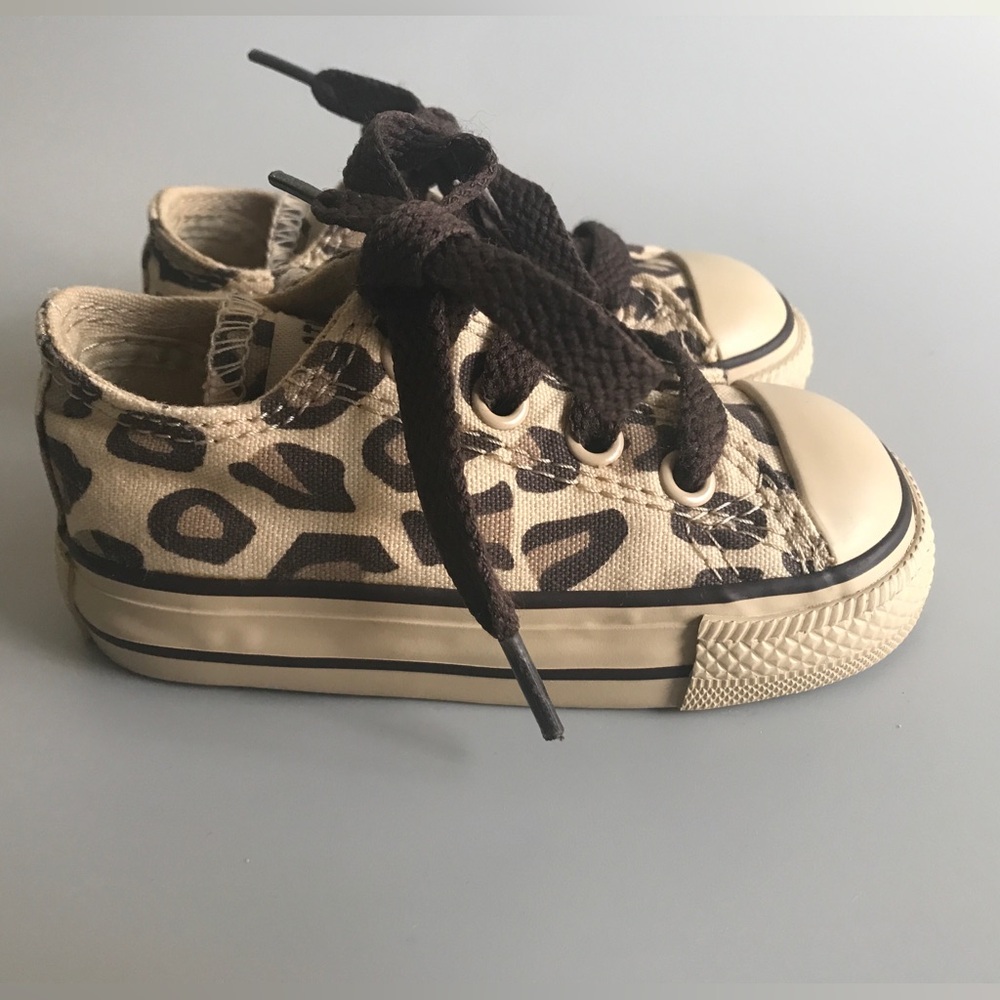Converse Chuck Taylor Animal Print Leopard, Beige Size: US 4 EUR 20 CM 11.5